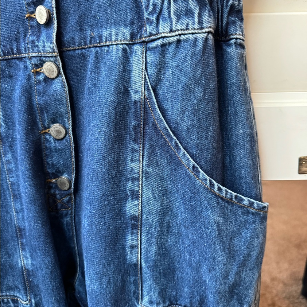 AIMAE Classic Blue Women's Denim Overalls - Picture 6 of 6